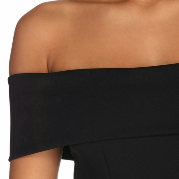 Windsor Kate Formal Crede Black Midi Dress Size S - Picture 3 of 10